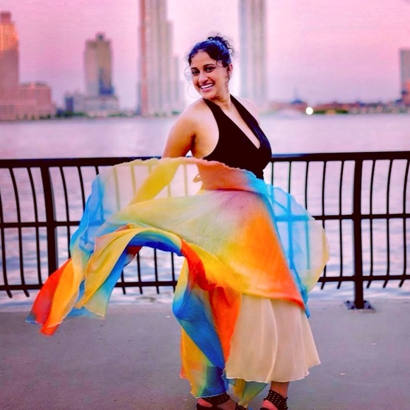 CHICWISH "Sunset" Rainbow Maxi Skirt, NWOT, Size Large (RUNS SMALL) - Picture 2 of 12